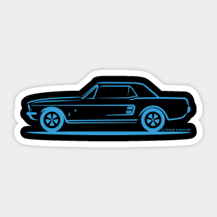 1967 Ford Mustang Lone Star Limited Edition Blue Sticker